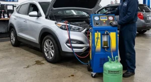 Jasa Flushing AC Mobil dengan Mesin Khusus di Bengkel AC Mobil Tangerang