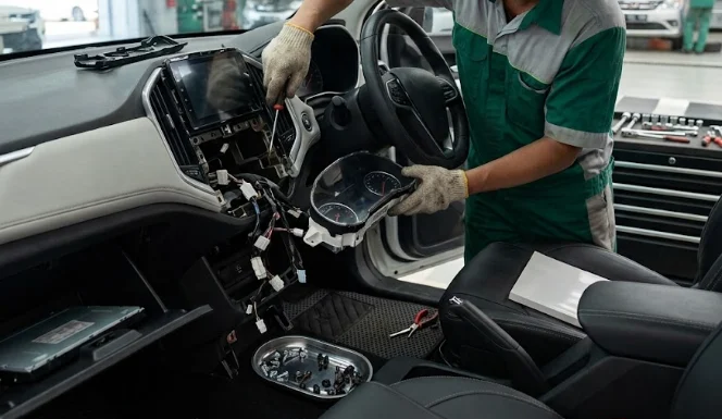 Jasa Bongkar Pasang Dashboard untuk Servis AC di Bengkel Cikupa